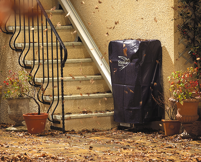 outdoor chairlift with protect cover