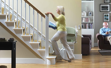 Do you know how little space a stairlift takes up on your stairs?