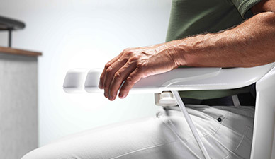 adjustable armrests stairlift