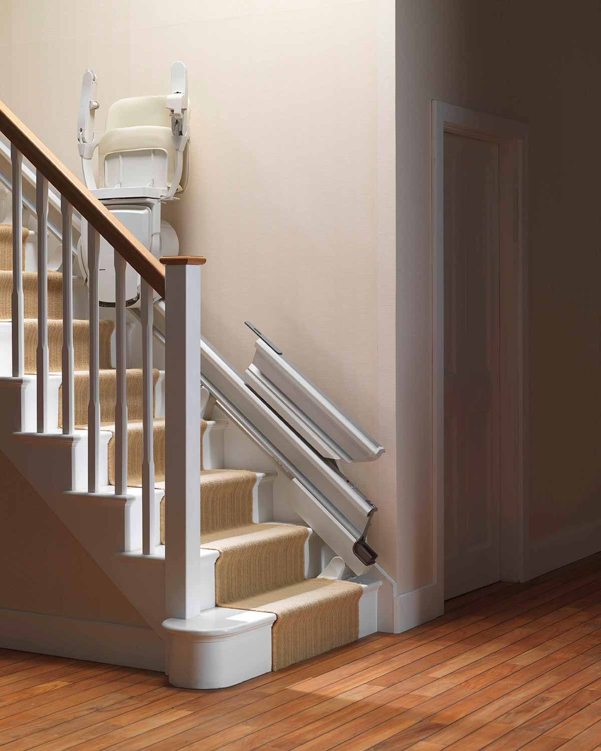 Straight Stairlift Retractable Rail Option