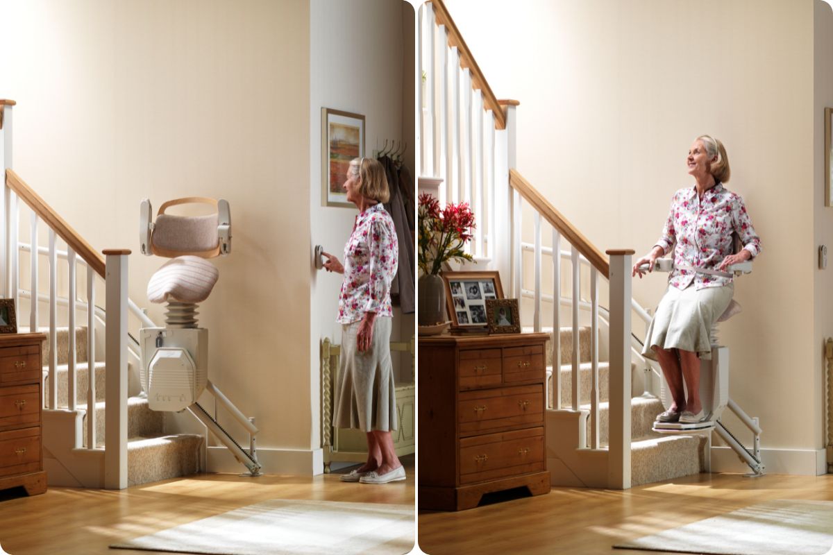 Stannah Sadler stairlift for knee pain